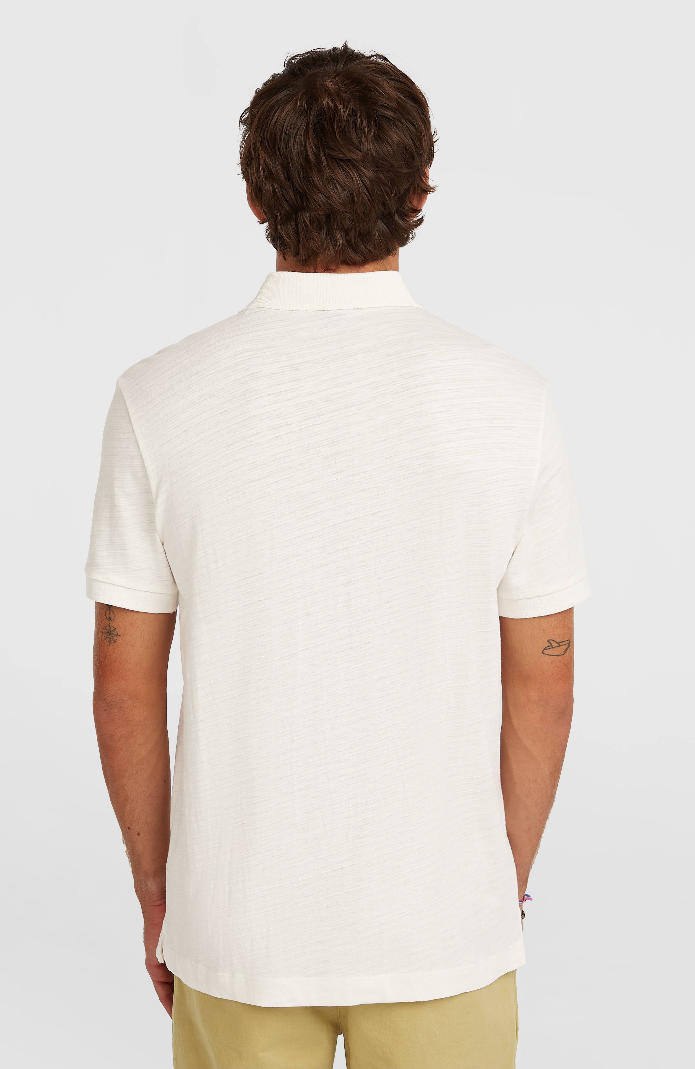Slub Polo Snow White