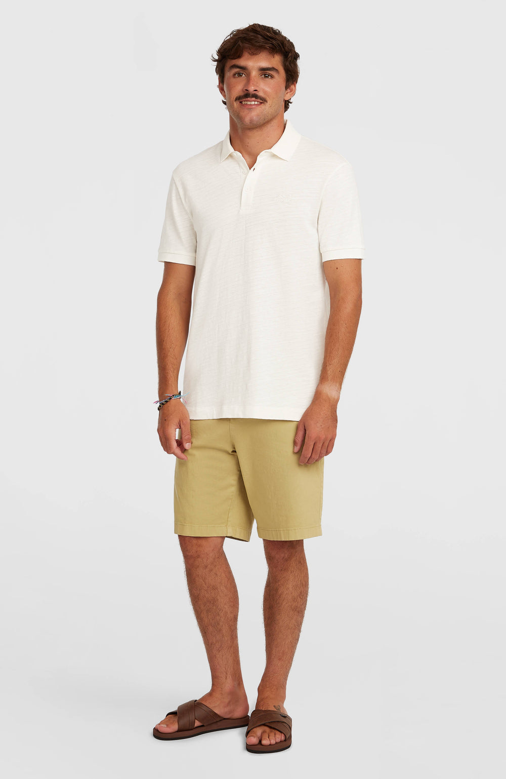 Slub Polo Snow White