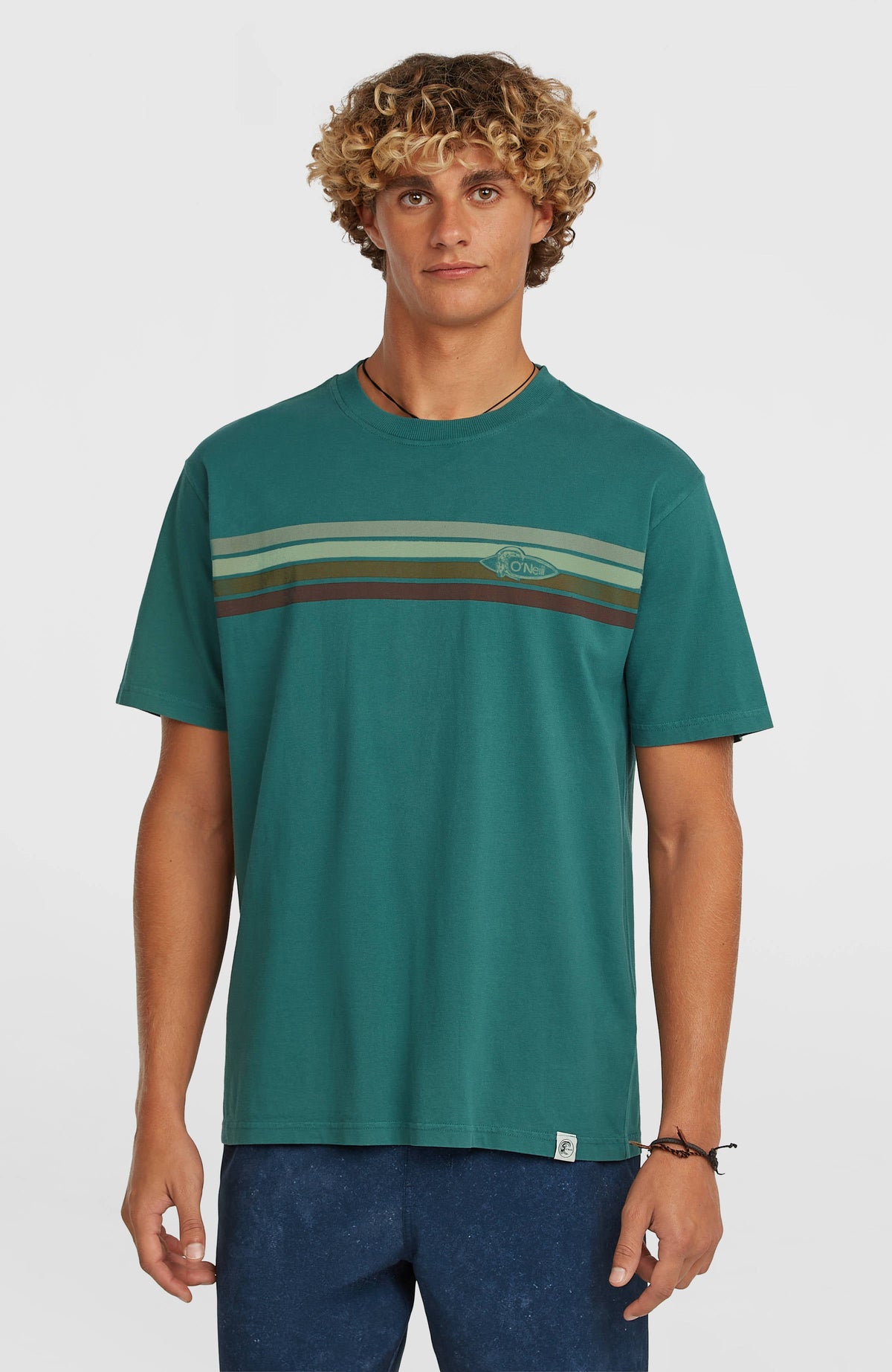 O'Riginals Front-Stripe T-Shirt Botanical Heat
