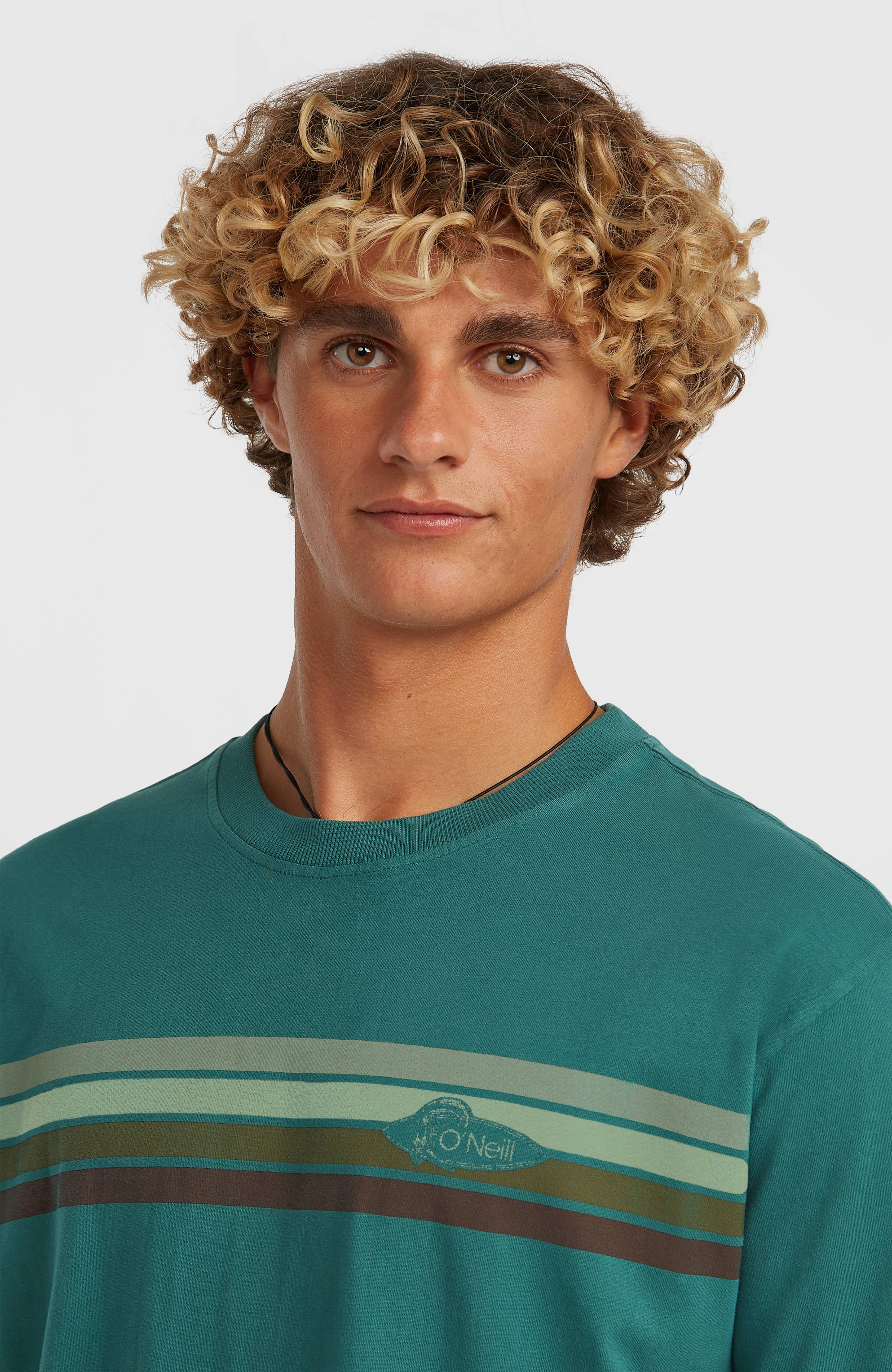 O'Riginals Front-Stripe T-Shirt Botanical Heat