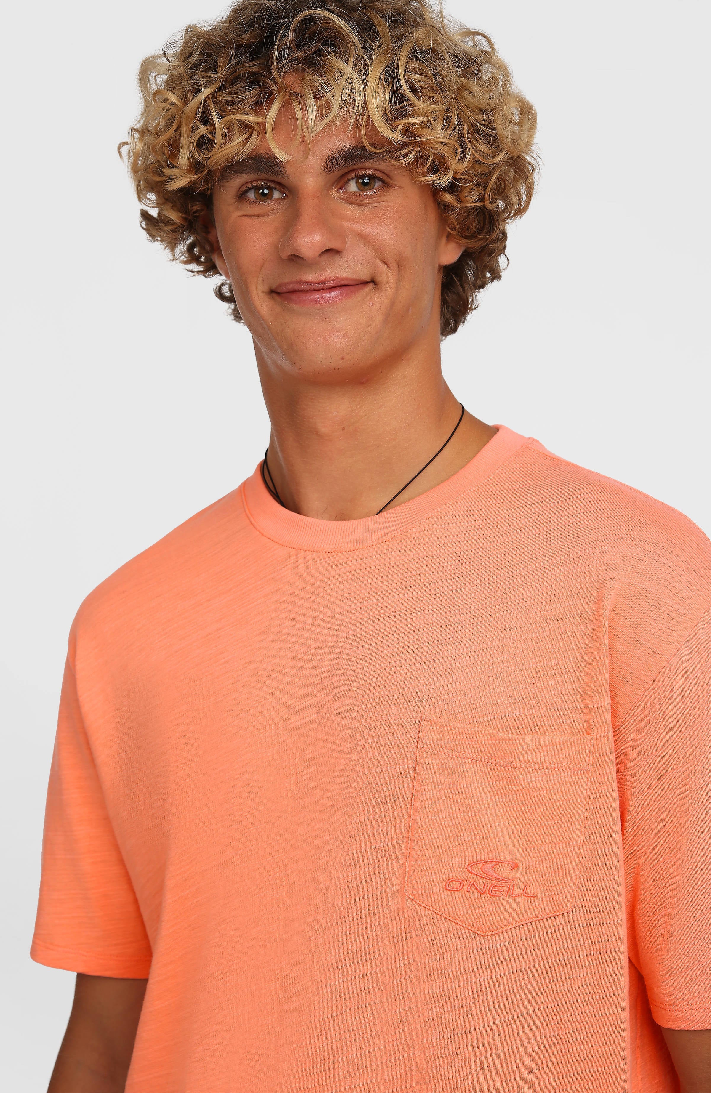 O'Neill Slub Chest Pocket T-Shirt Funky Peach