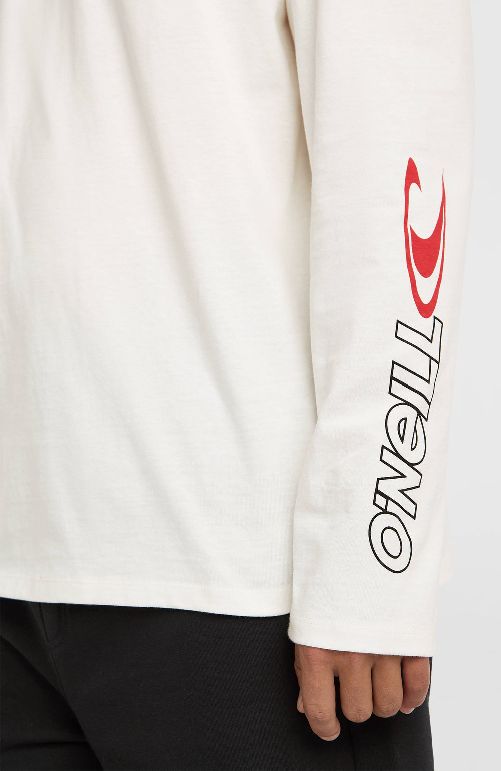 Essentials 90s Logo Long-Sleeve T-Shirt Snow White
