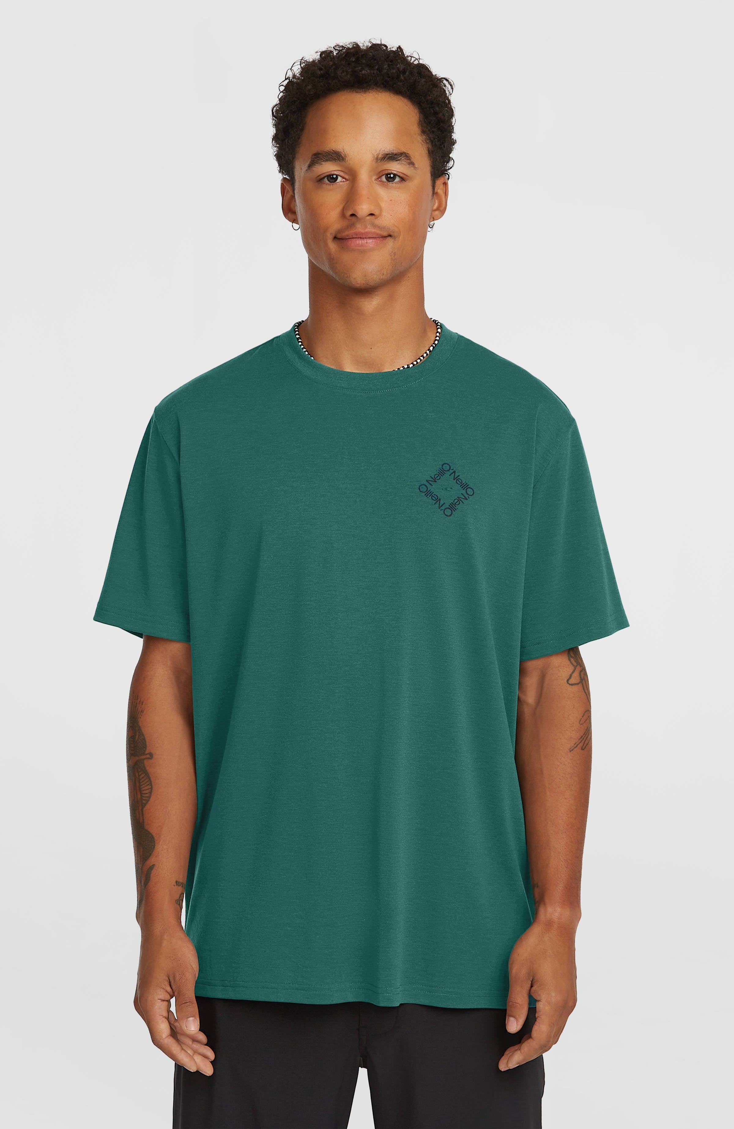 O'Neill Hybrid Polygiene Back-Print T-Shirt Botanical Heat