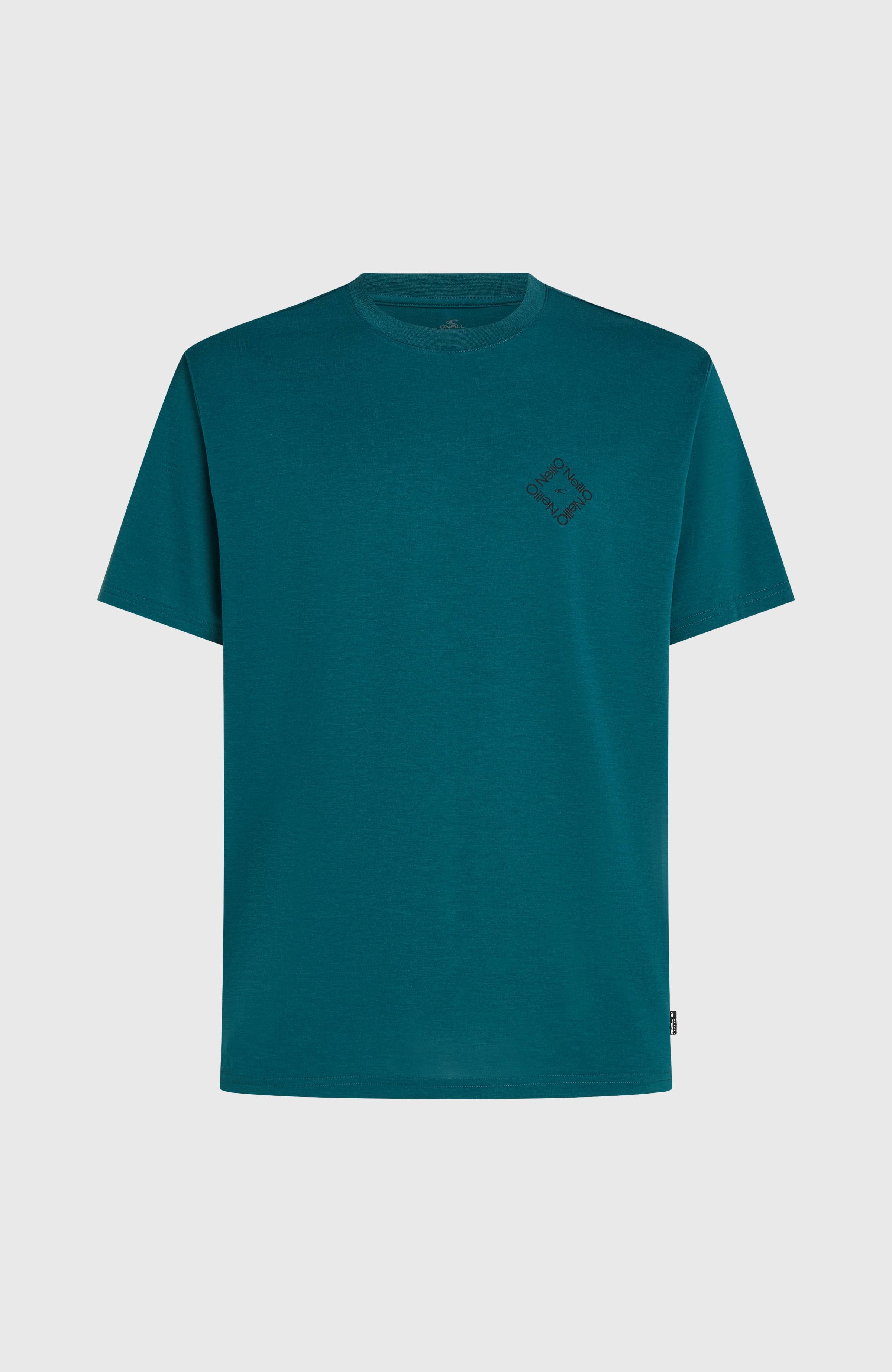 O'Neill Hybrid Polygiene Back-Print T-Shirt Botanical Heat