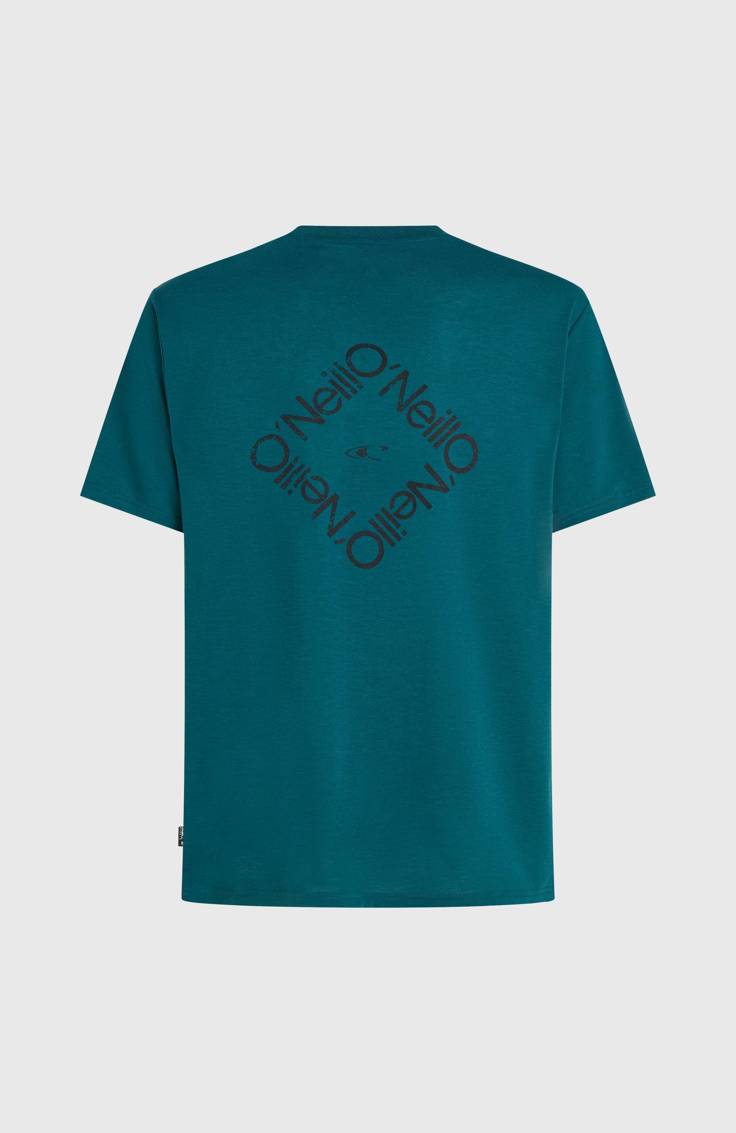 O'Neill Hybrid Polygiene Back-Print T-Shirt Botanical Heat