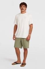 O'Neill Hybrid UPF 50+ Polygiene Back-Print T-Shirt Snow White