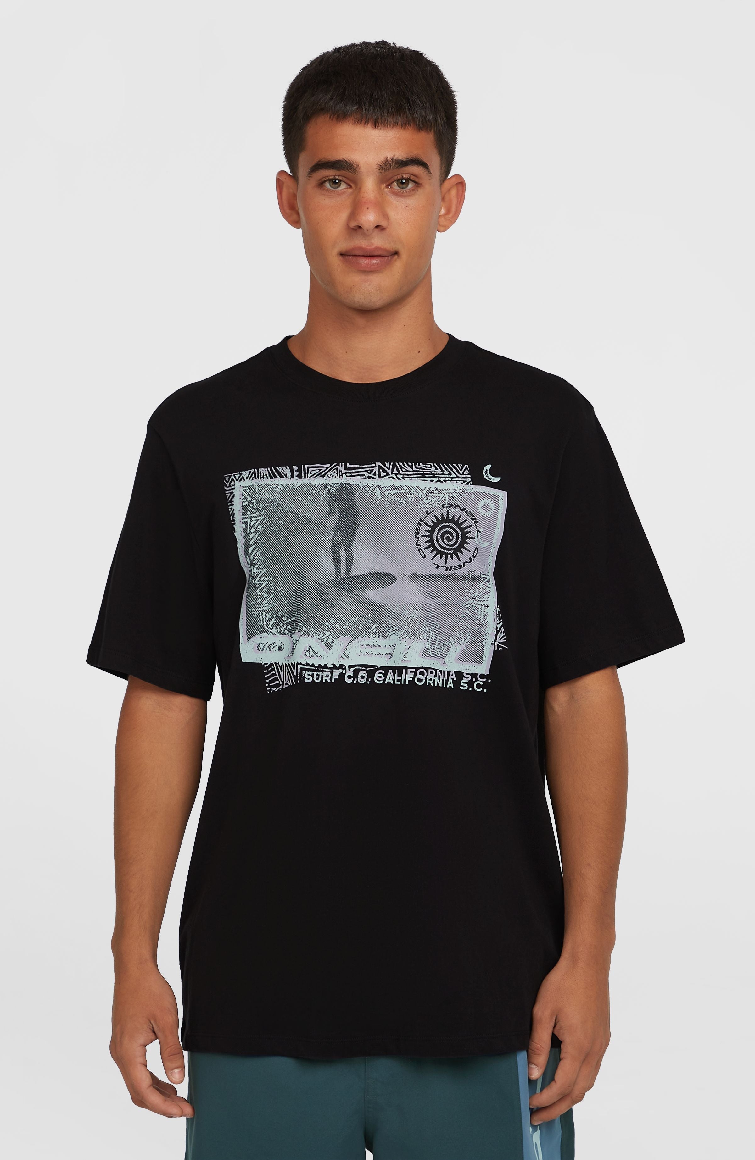 Photo Print T-Shirt Black Out