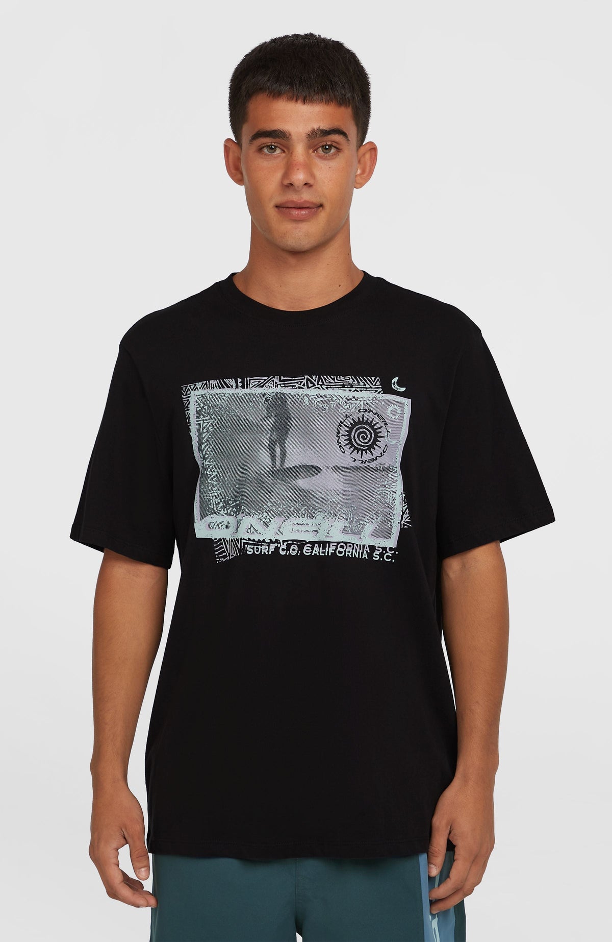 Photo Print T-Shirt Black Out