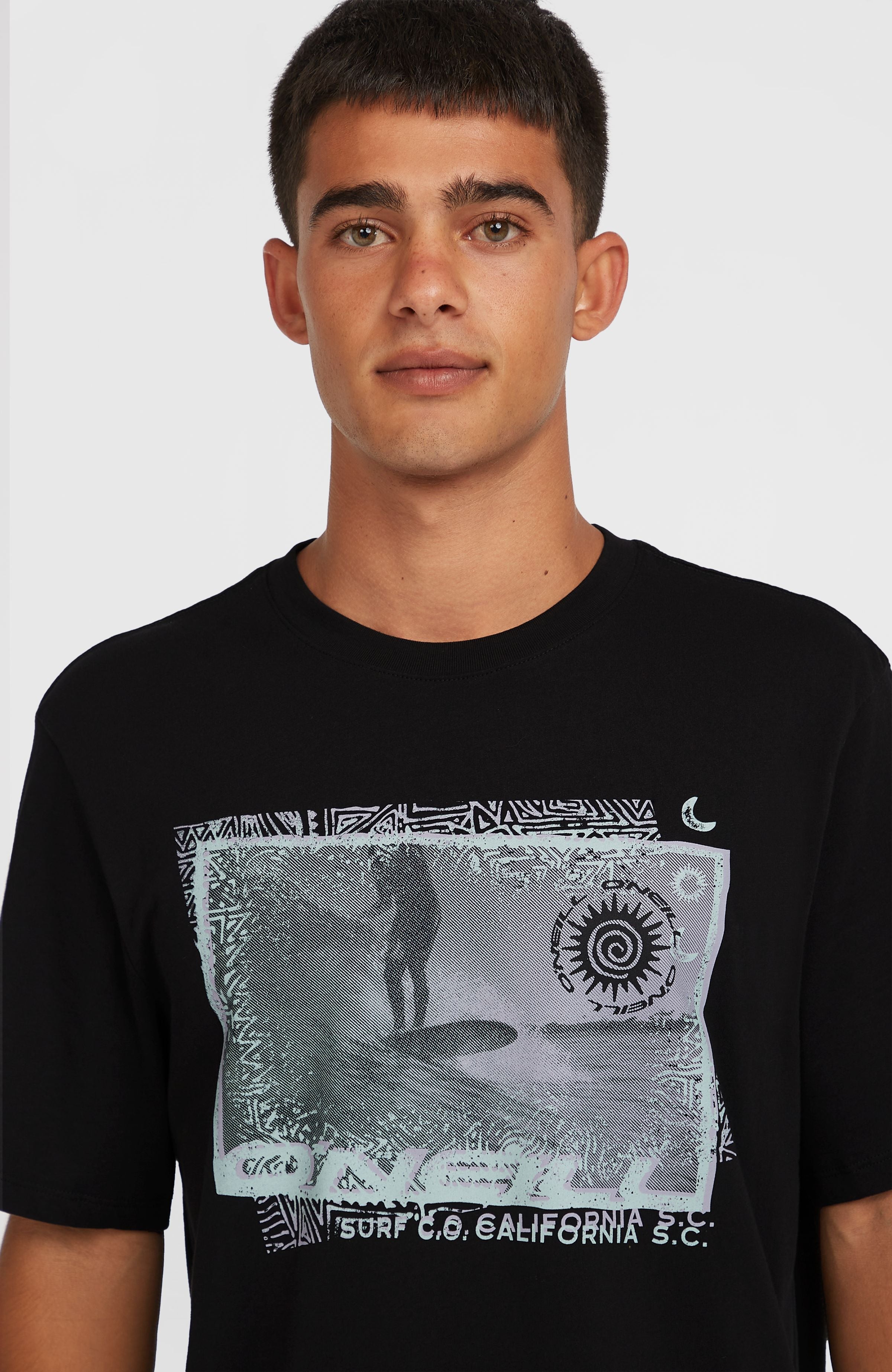 Photo Print T-Shirt Black Out