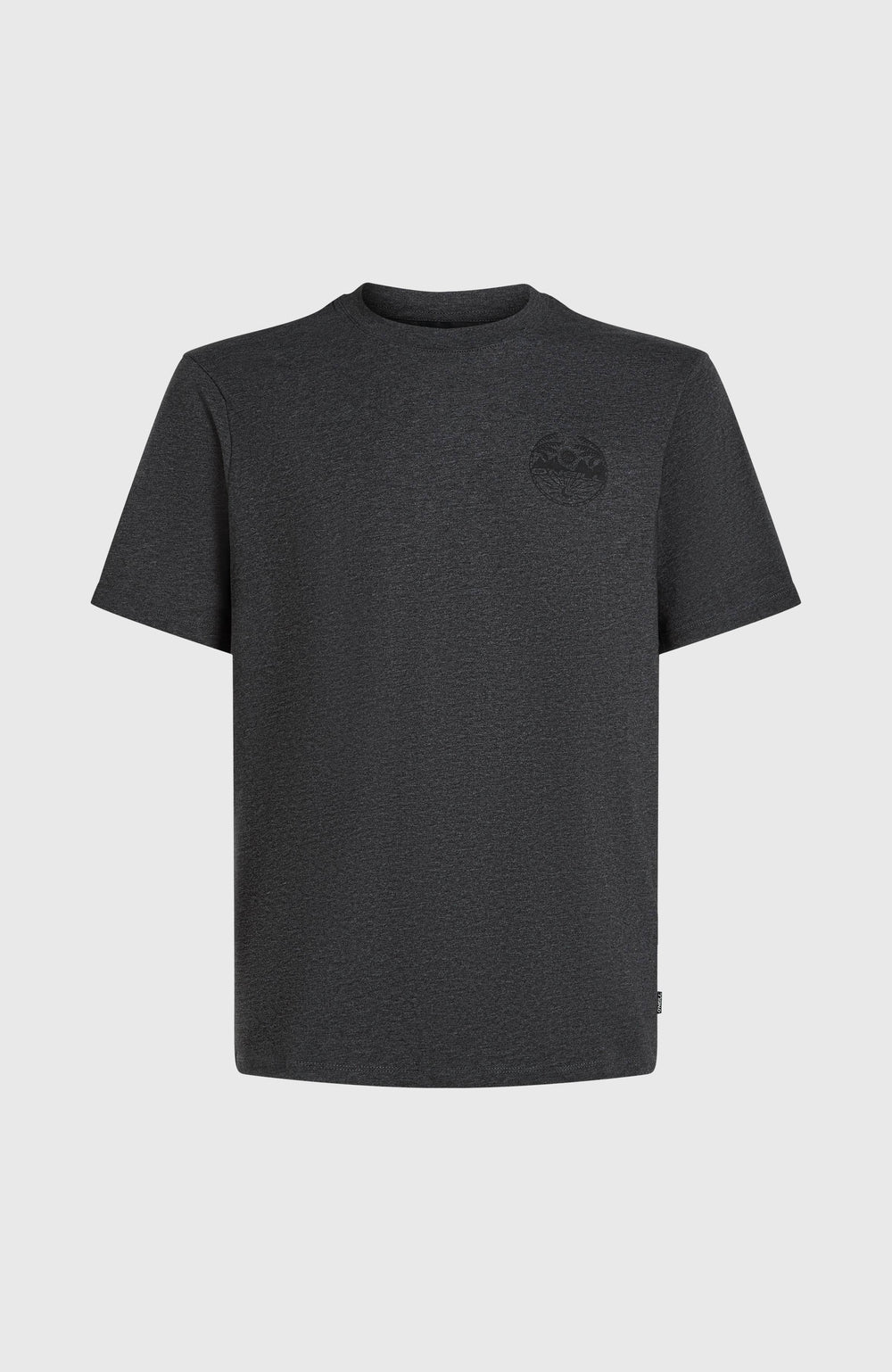 Back Print T-Shirt Black Out Melange