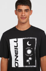 Front Print T-Shirt Black Out