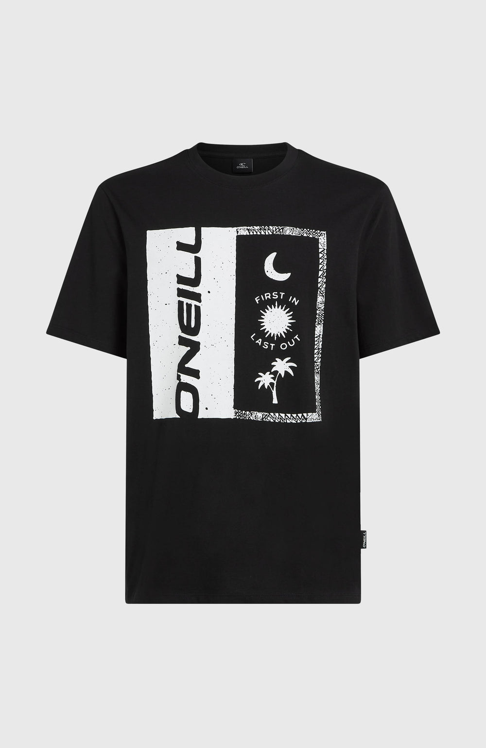Front Print T-Shirt Black Out