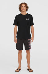 Retro Back Print T-Shirt Black Out