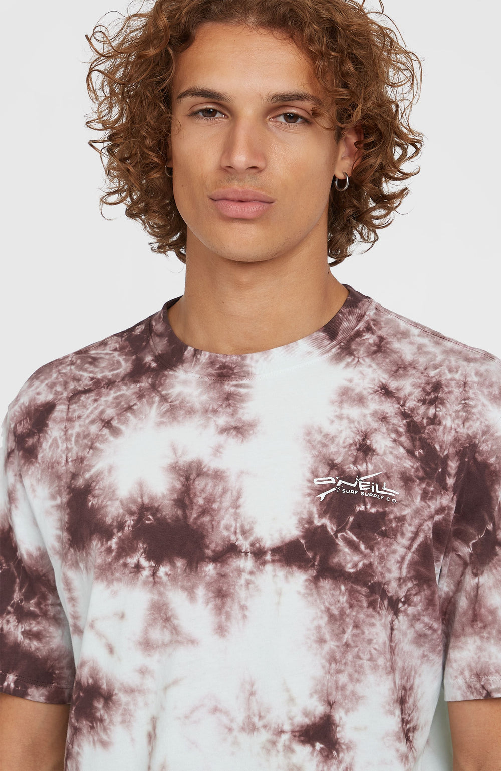 Tie Dye Graphic T-Shirt Purple Tie Dye Print