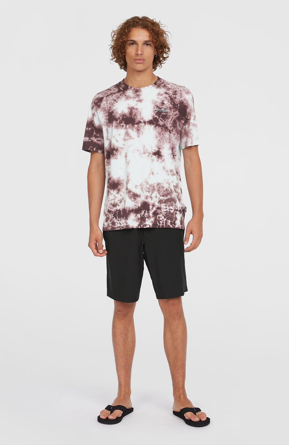 Tie Dye Graphic T-Shirt Purple Tie Dye Print