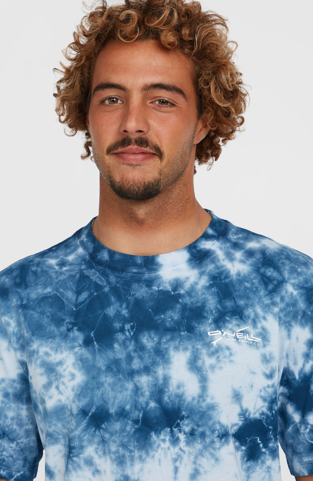 Tie Dye Graphic T-Shirt Blue Tie Dye Print