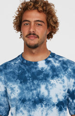 Tie Dye Graphic T-Shirt Blue Tie Dye Print