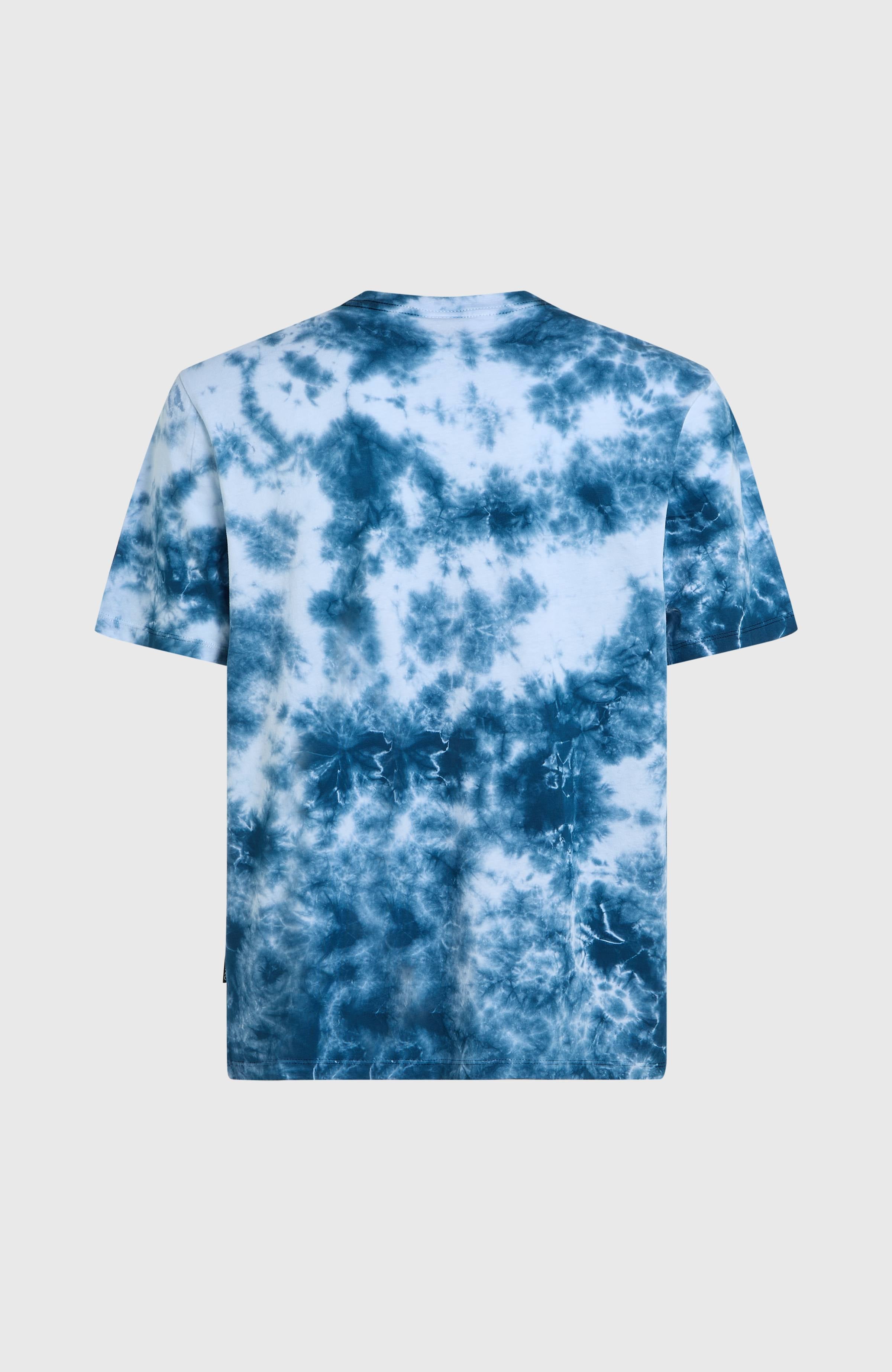 Tie Dye Graphic T-Shirt Blue Tie Dye Print
