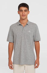 Slub Small Logo Polo Silver Melee