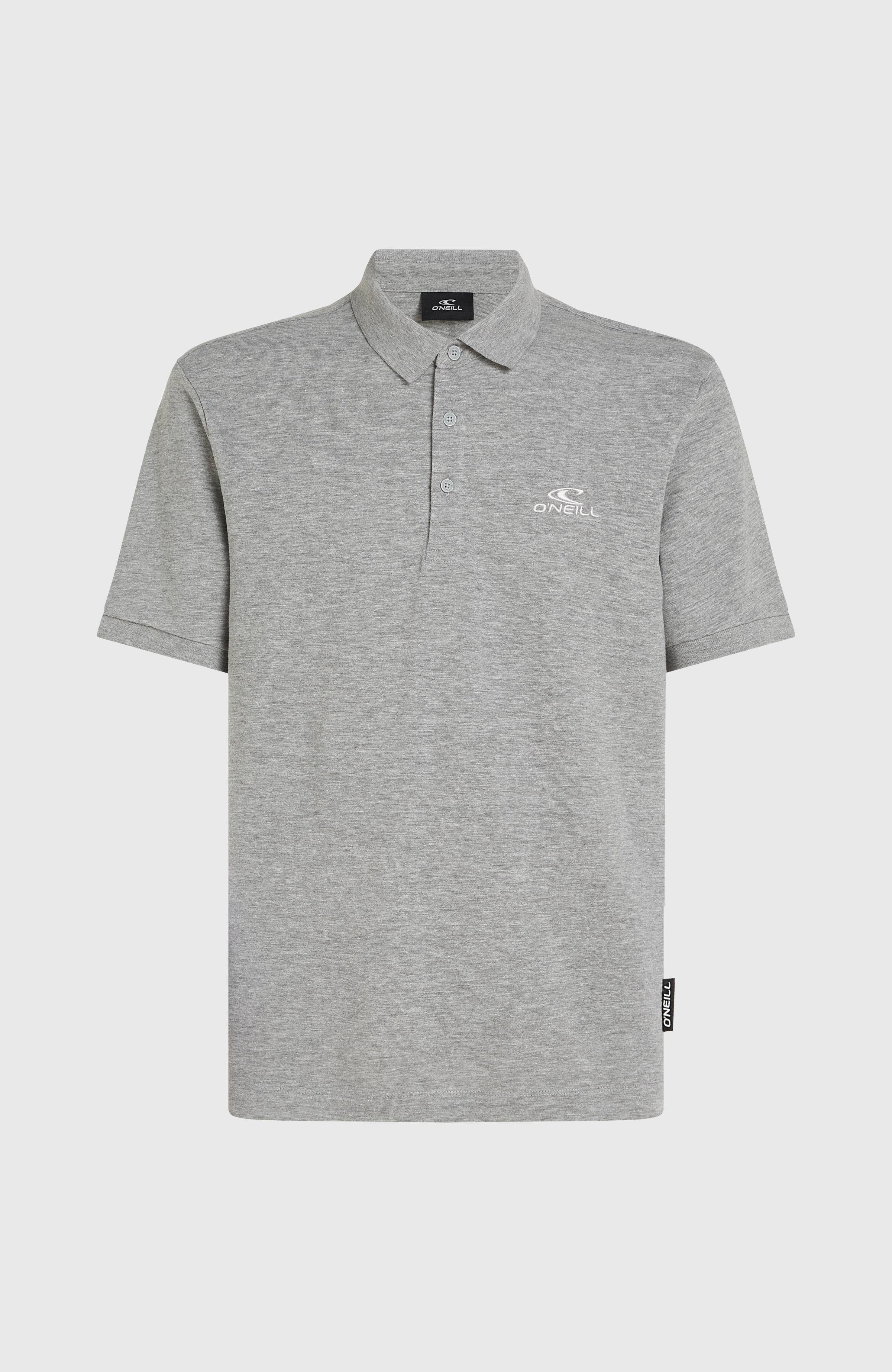 Slub Small Logo Polo Silver Melee
