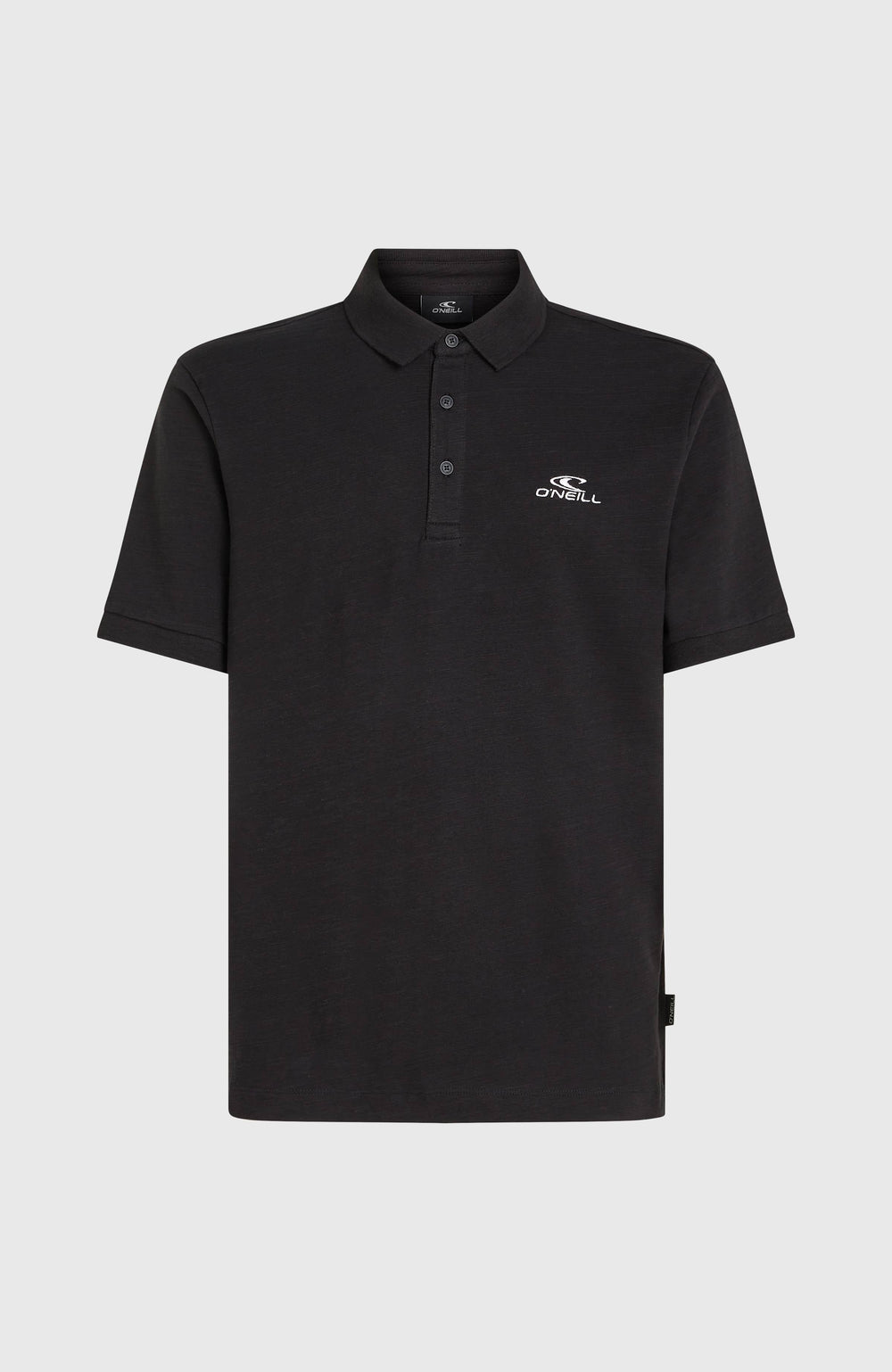 Slub Small Logo Polo Black Out