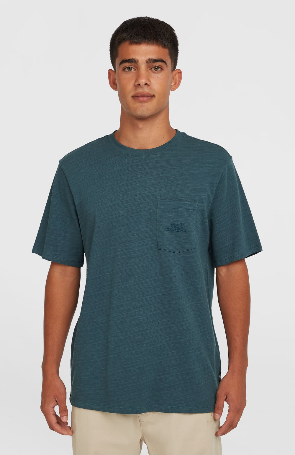 Slub Chest Pocket T-Shirt Alma Steel