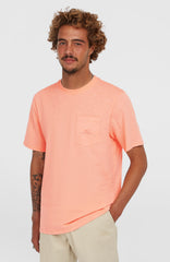 Slub Chest Pocket T-Shirt Coral Pop