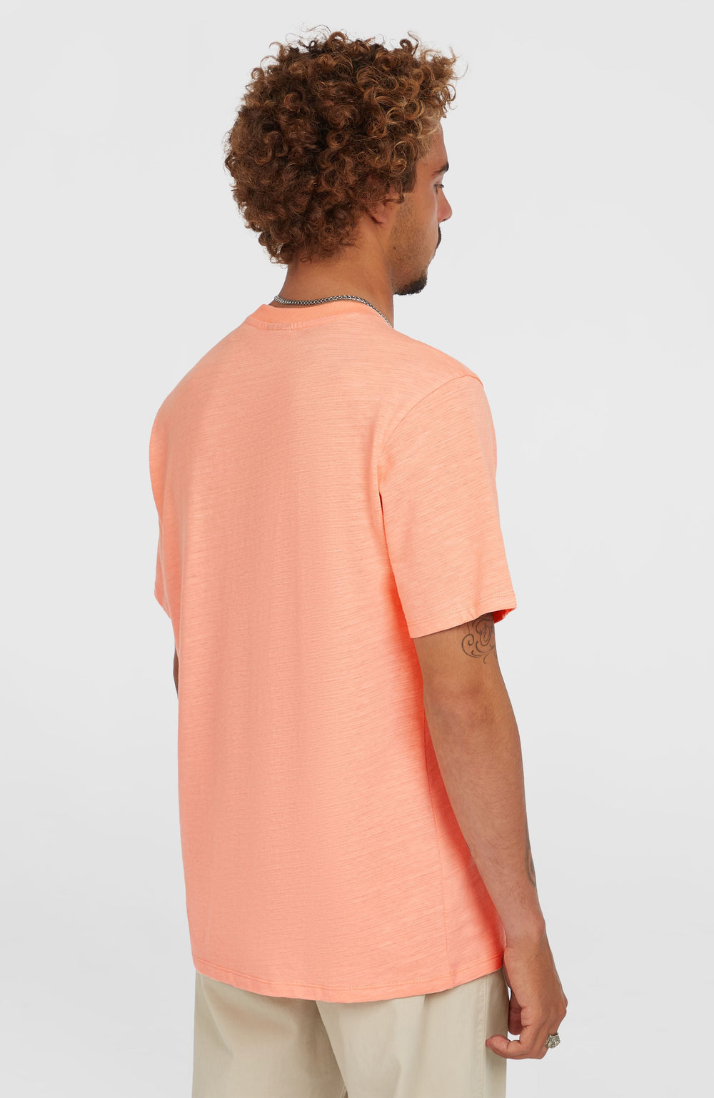 Slub Chest Pocket T-Shirt Coral Pop