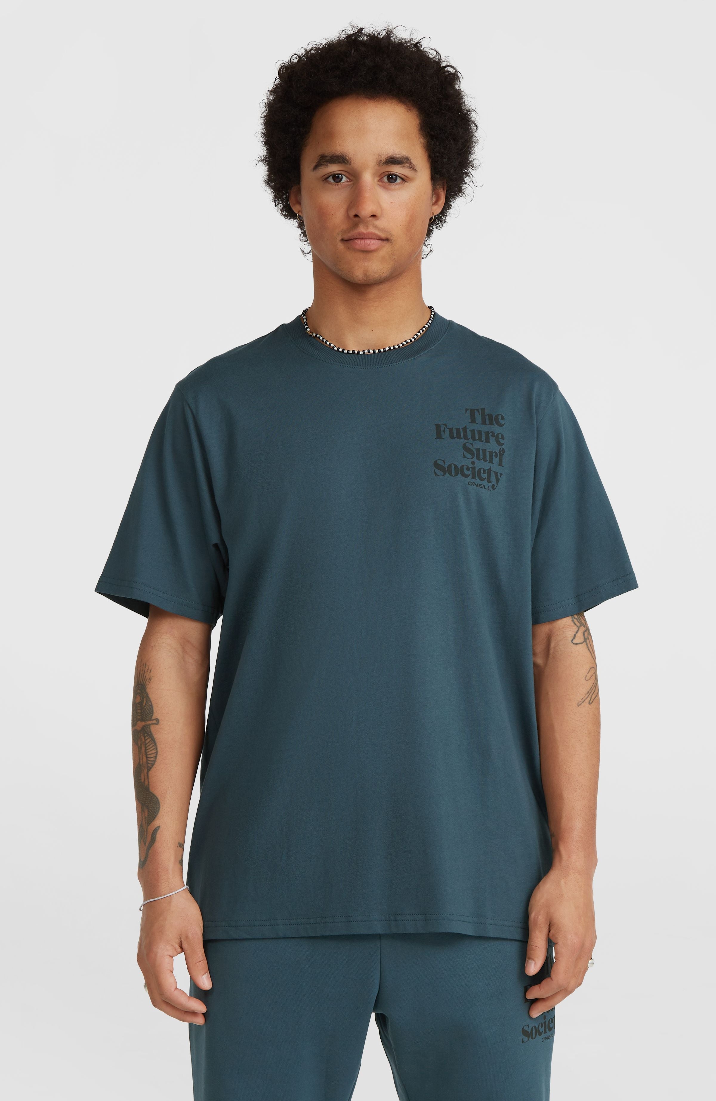 Future Surf Society T-Shirt Alma Steel