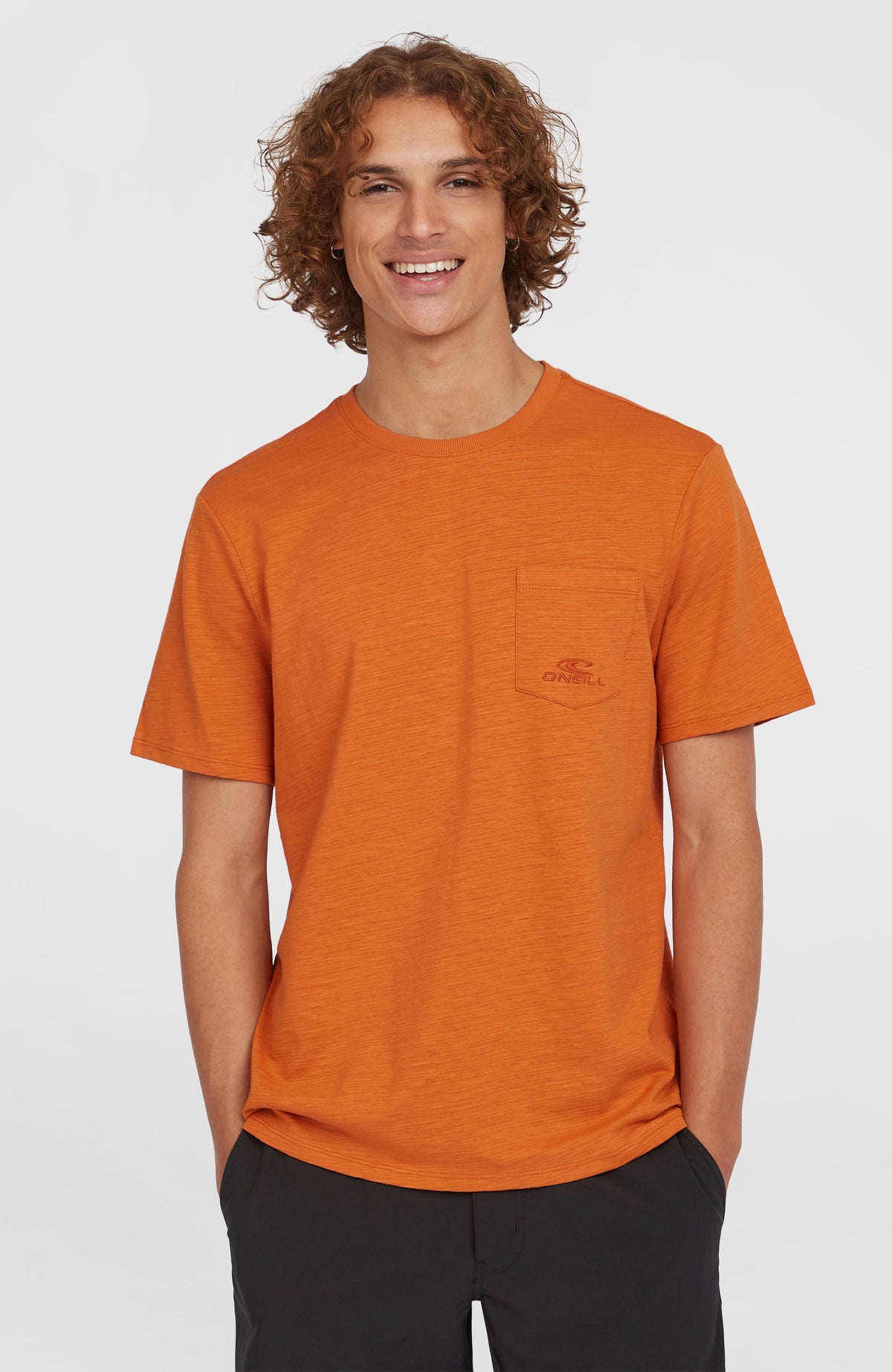 Slub Chest Pocket T-Shirt Cinnamon Stick