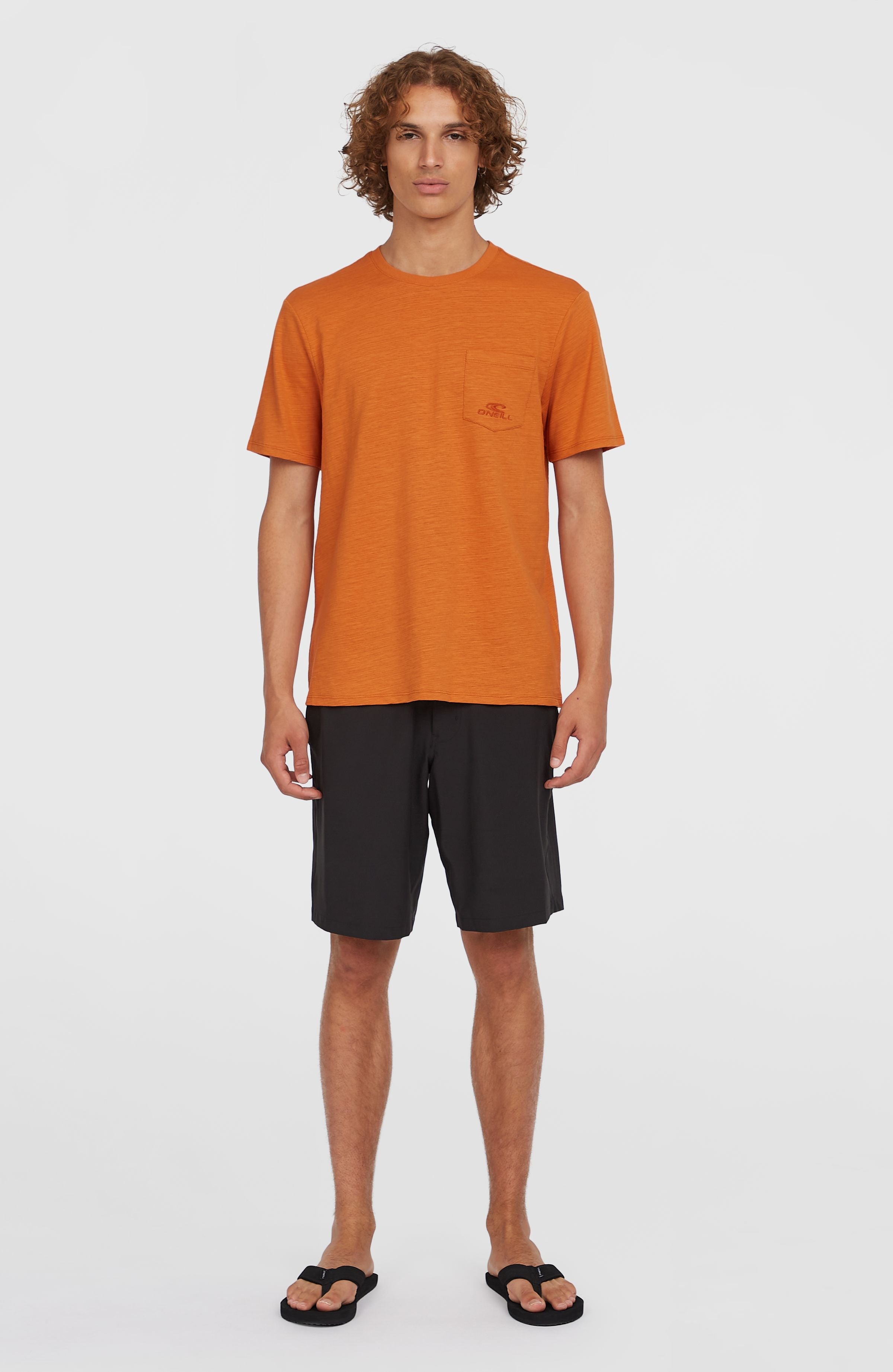 Slub Chest Pocket T-Shirt Cinnamon Stick
