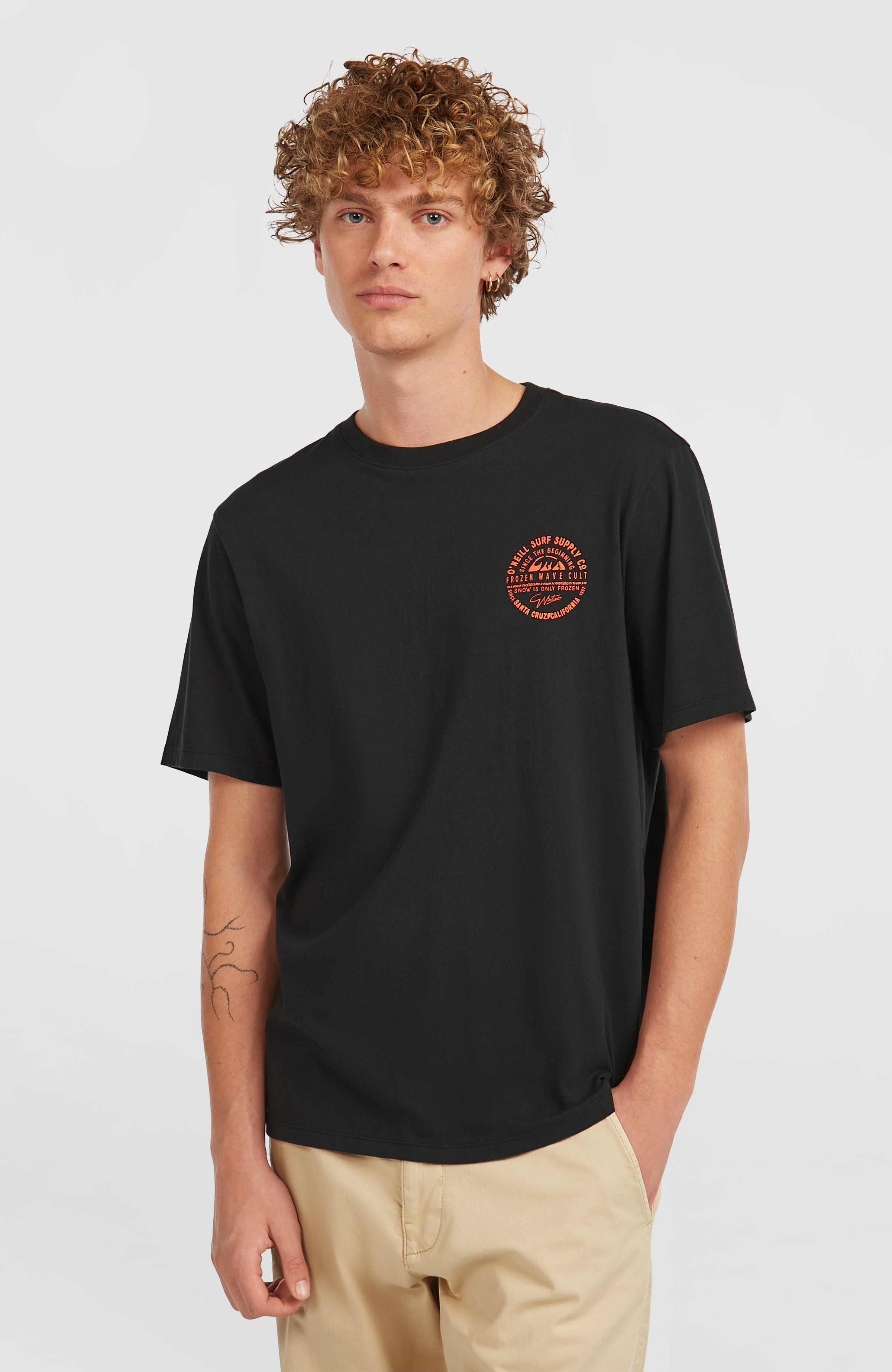 Chest-Print T-Shirt Black Out