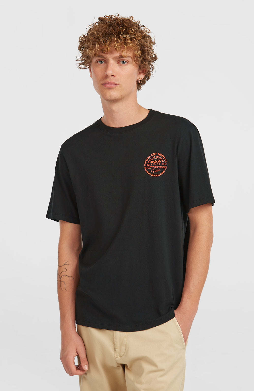 Chest-Print T-Shirt Black Out