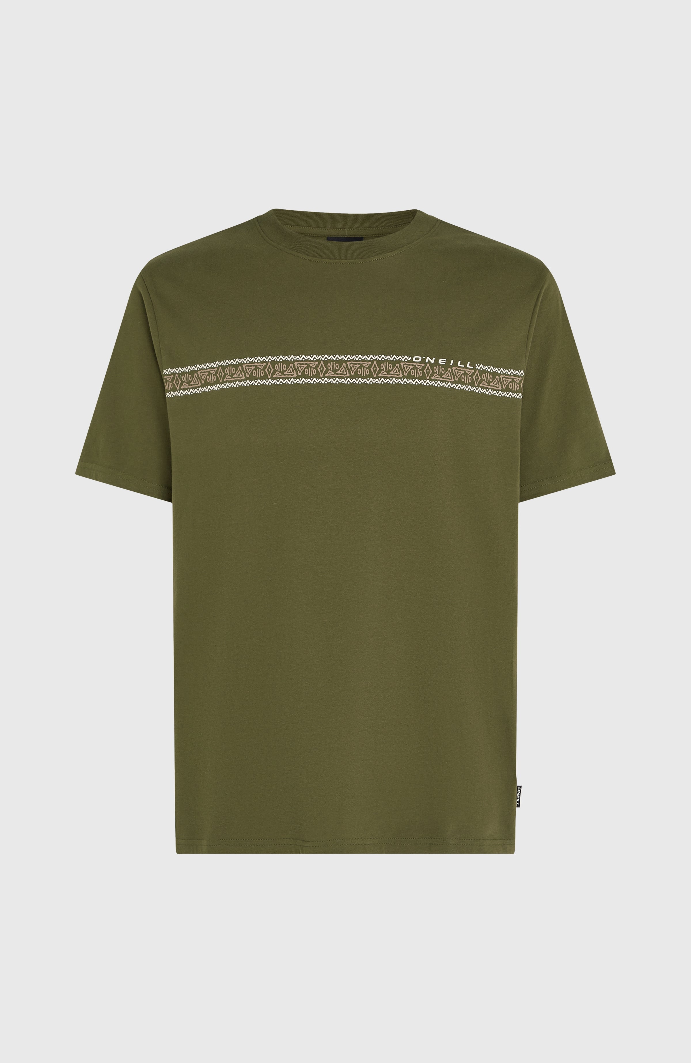 Ikat Stripe T-Shirt Forest Night
