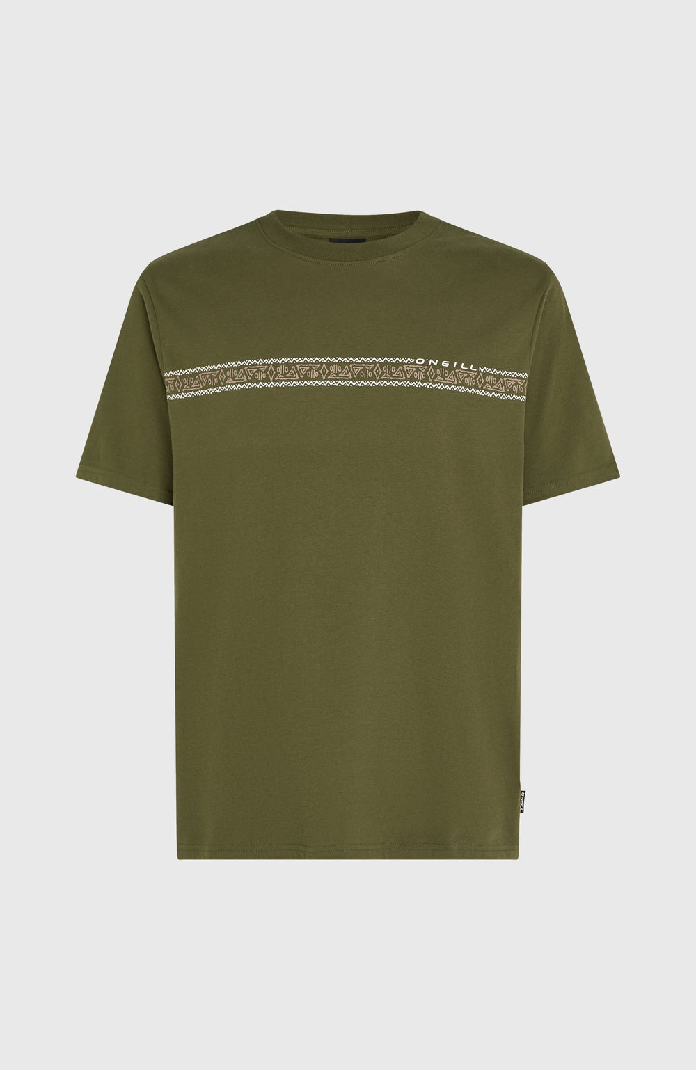 Ikat Stripe T-Shirt Forest Night