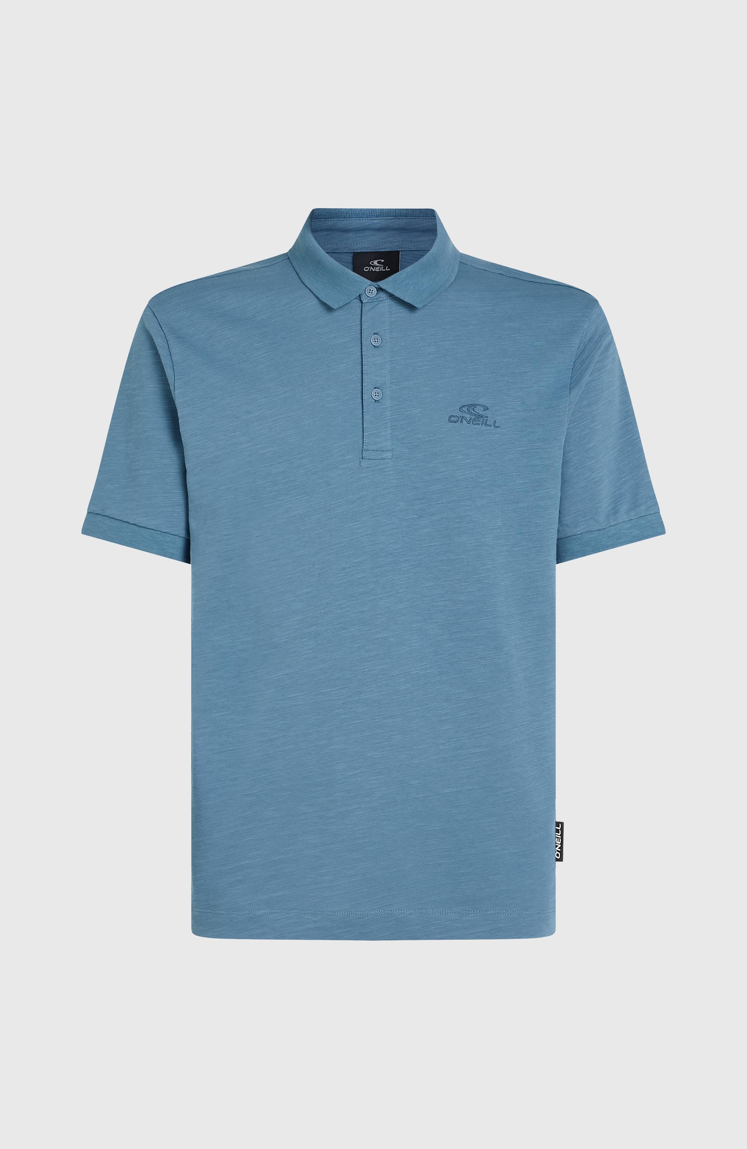 Slub Small Logo Polo Copen Blue