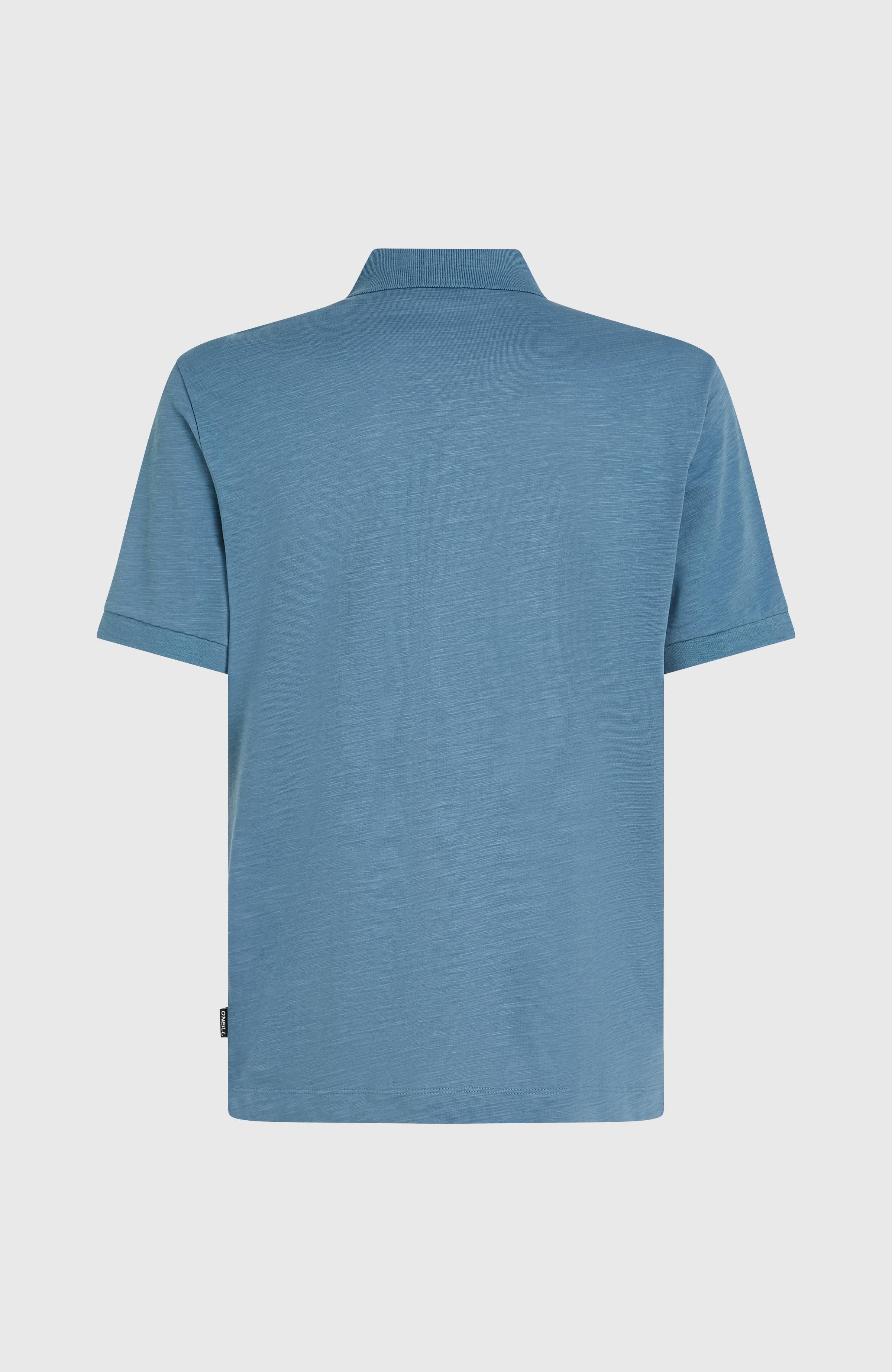 Slub Small Logo Polo Copen Blue