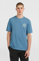 Chest-Print T-Shirt Mozart Blue