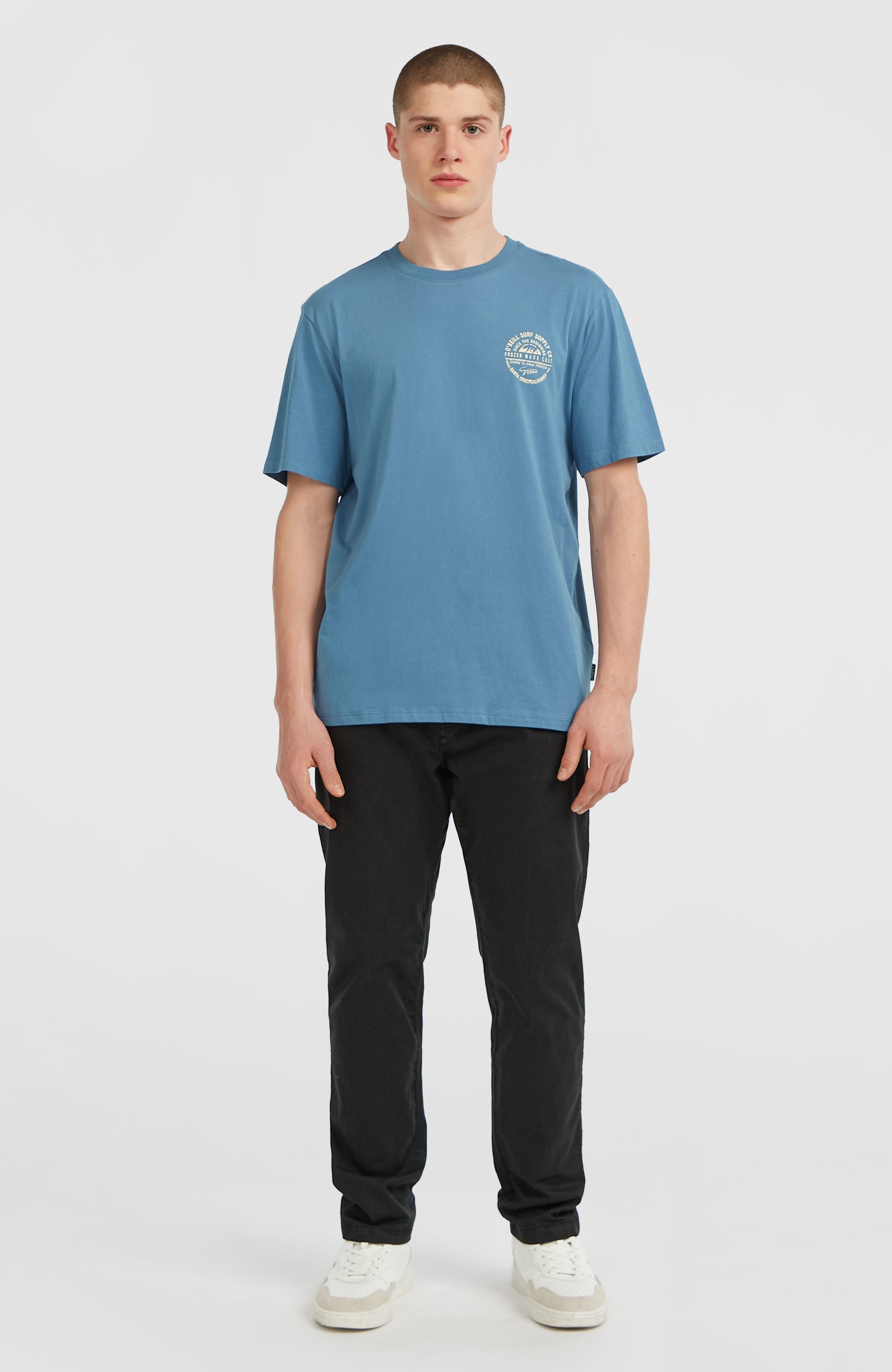Chest-Print T-Shirt Mozart Blue