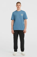 Chest-Print T-Shirt Mozart Blue