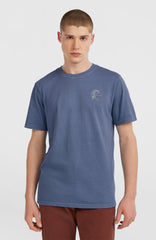 O'Riginals Retro Back-Print T-Shirt Mozart Blue