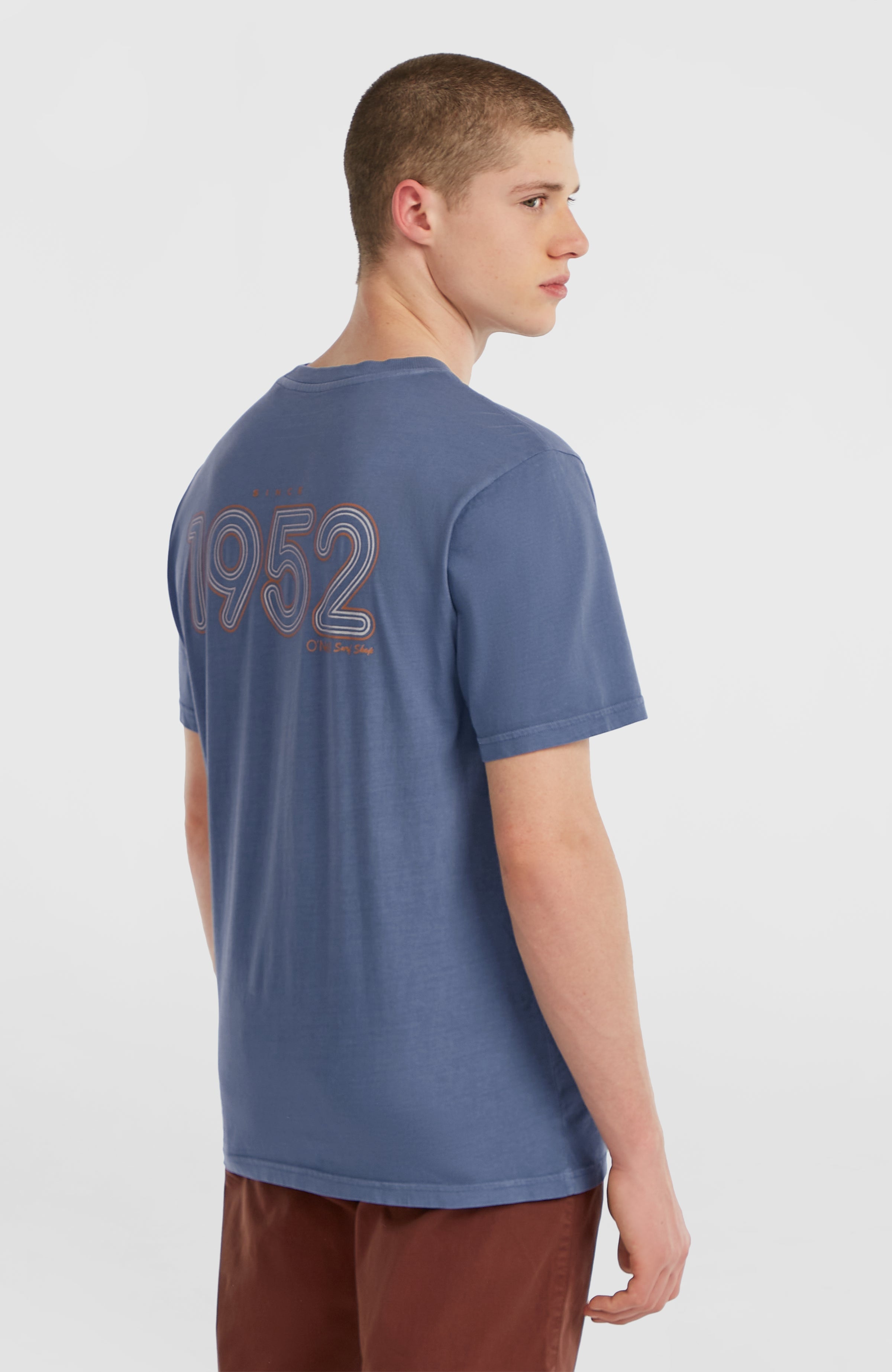 O'Riginals Retro Back-Print T-Shirt Mozart Blue