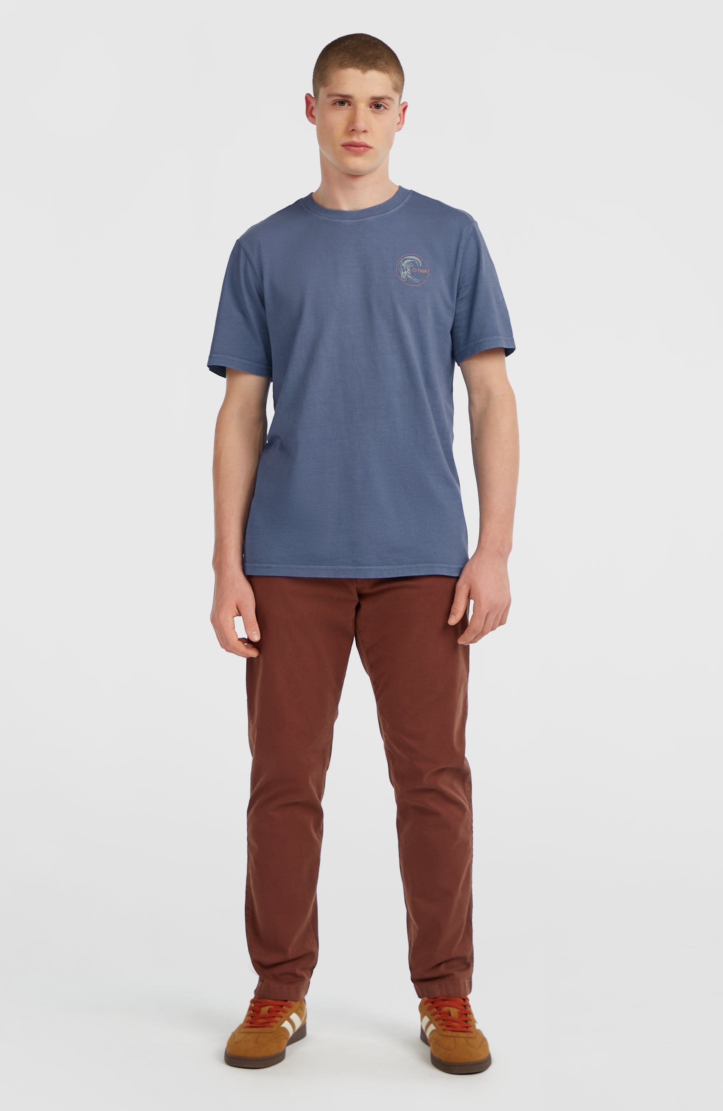 O'Riginals Retro Back-Print T-Shirt Mozart Blue