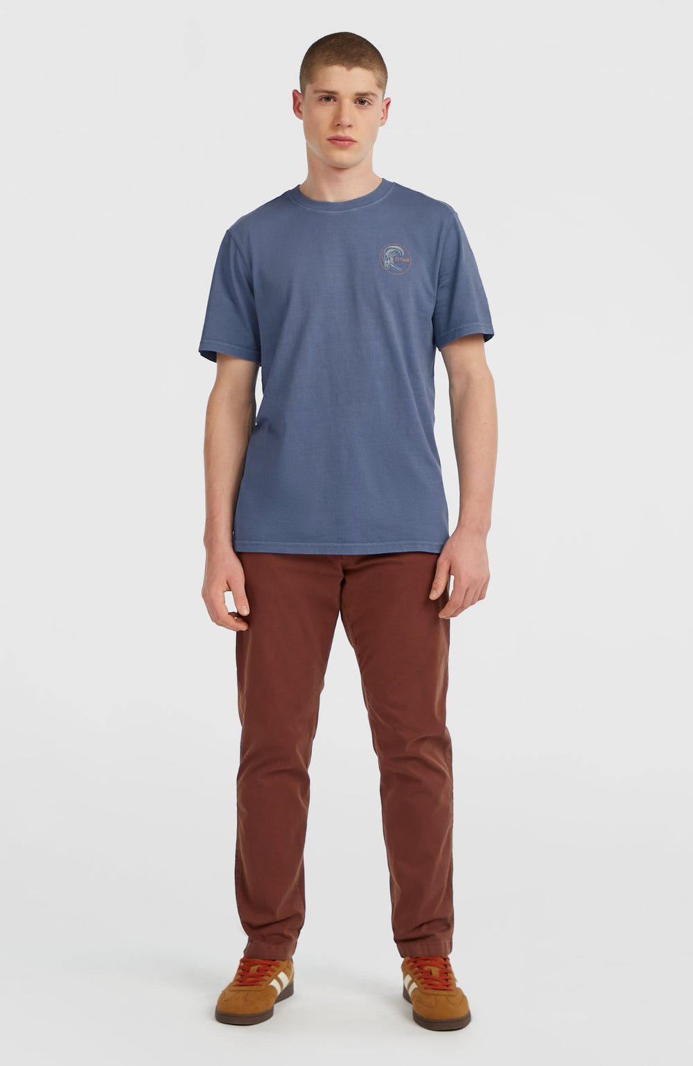 O'Riginals Retro Back-Print T-Shirt Mozart Blue