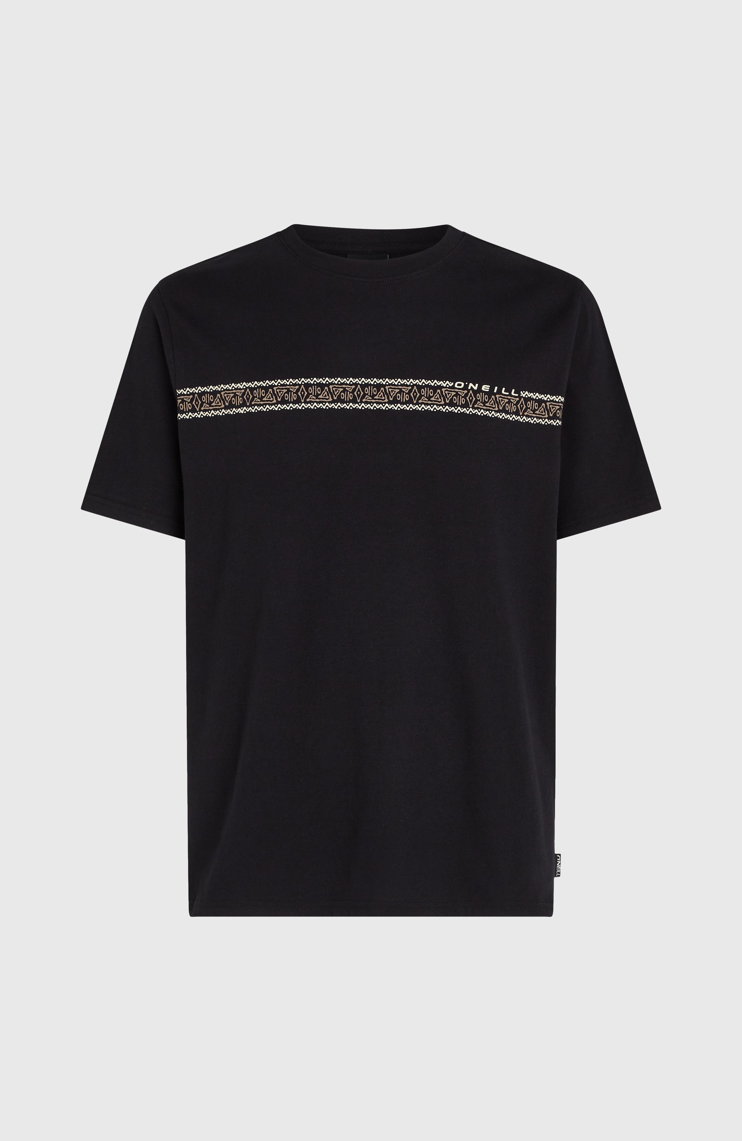 Ikat Stripe T-Shirt Black Out