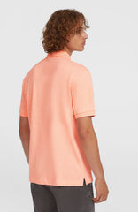 Slub Small Logo Polo Coral Pop