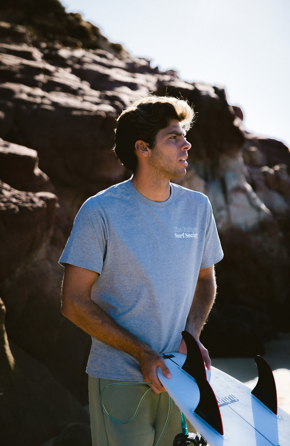 Future Surf Society T-Shirt Silver Melee