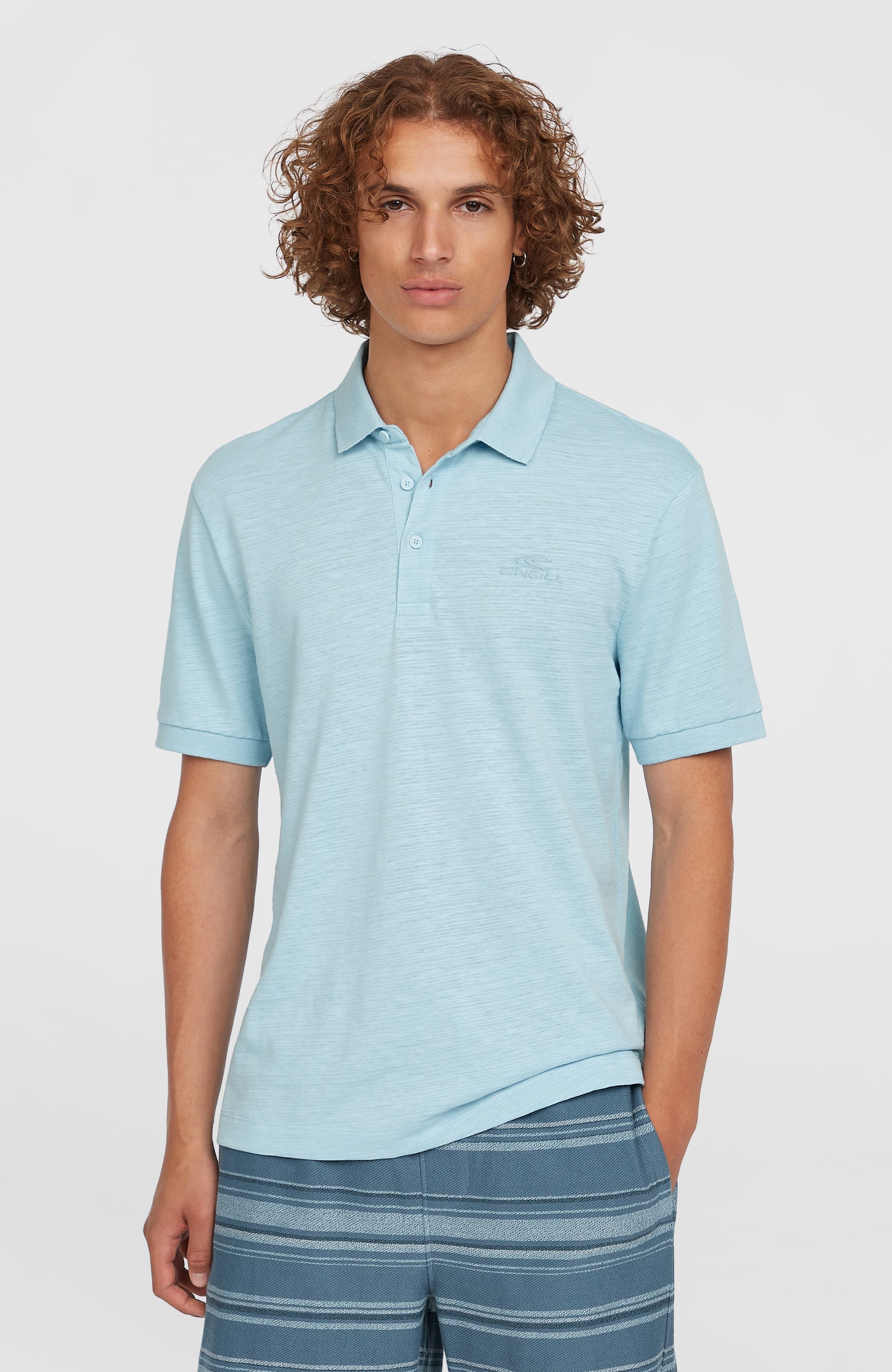 Slub Small Logo Polo Morning Glory