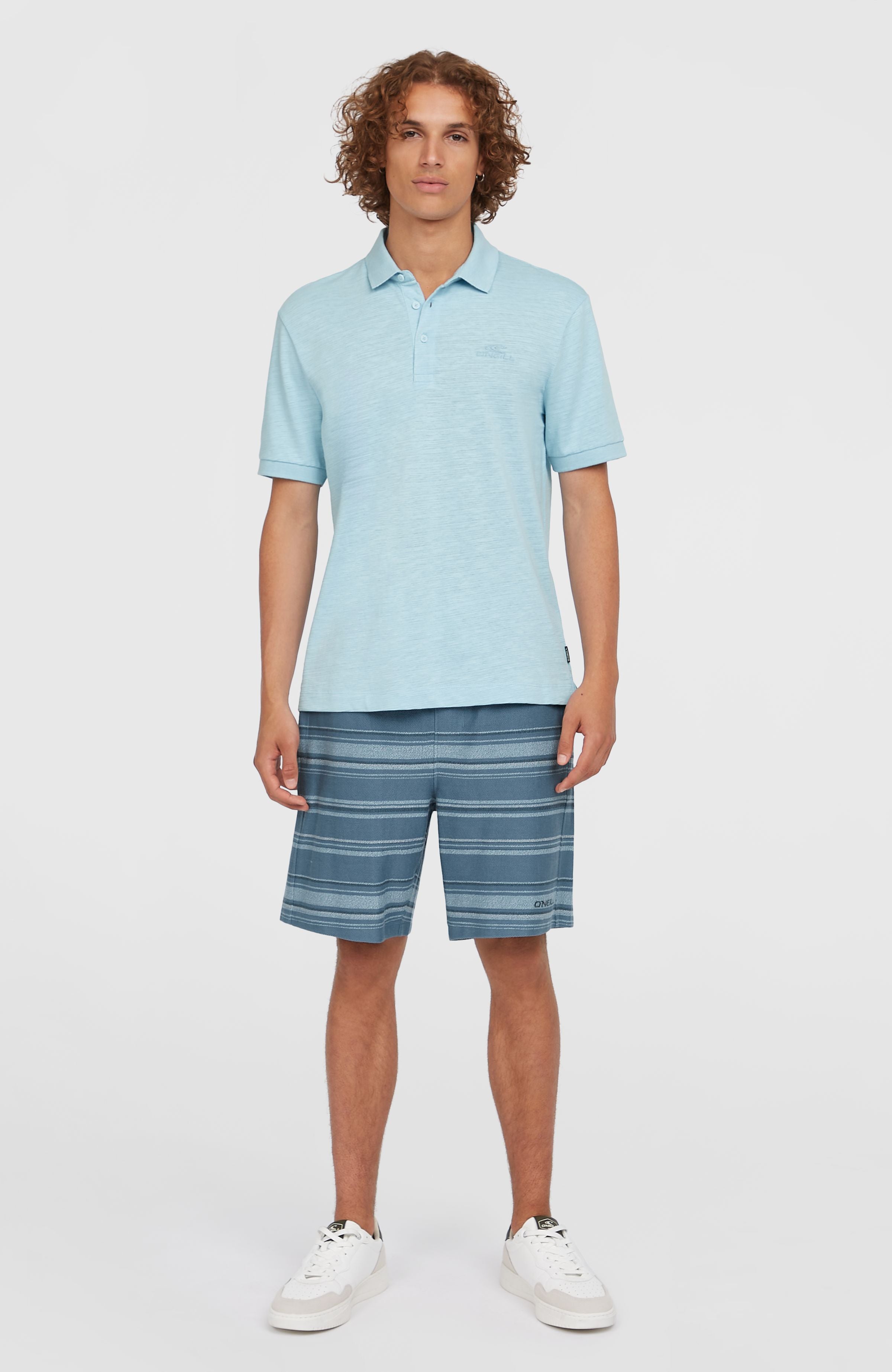 Slub Small Logo Polo Morning Glory