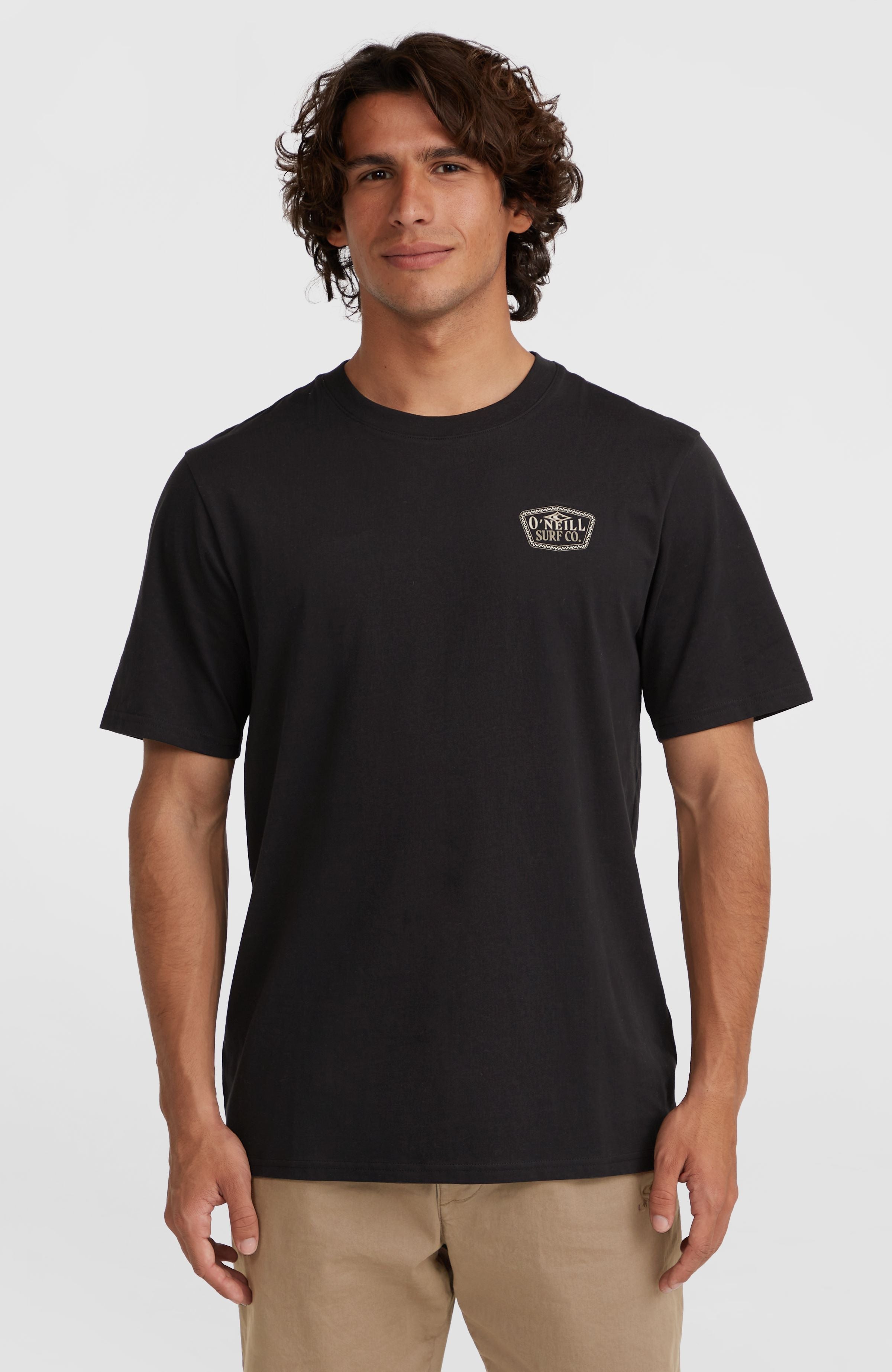 Small Chest Print T-Shirt Black Out